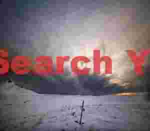 Clearing storm clouds above abandoned church site near Krysuvik; Reyjanes peninsula