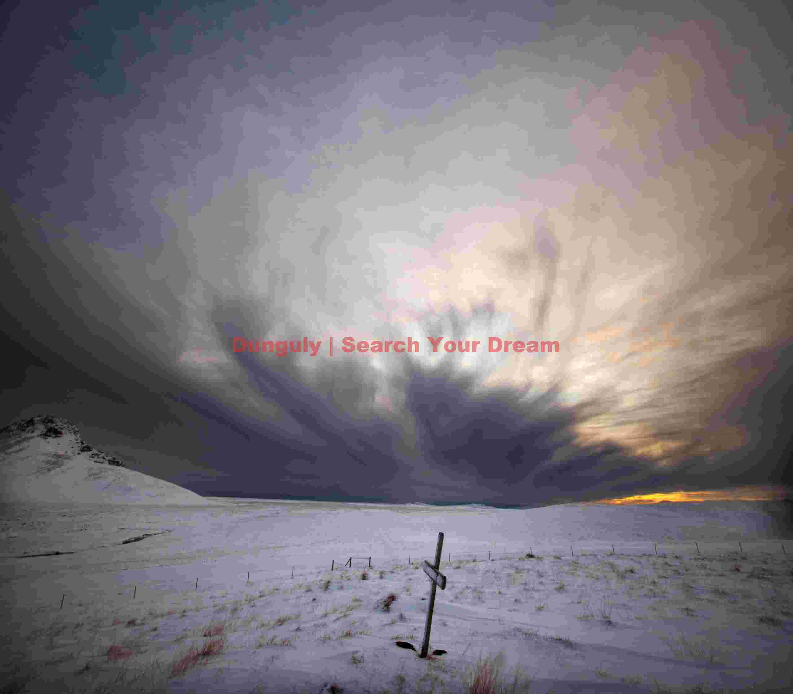 Clearing storm clouds above abandoned church site near Krysuvik; Reyjanes peninsula
