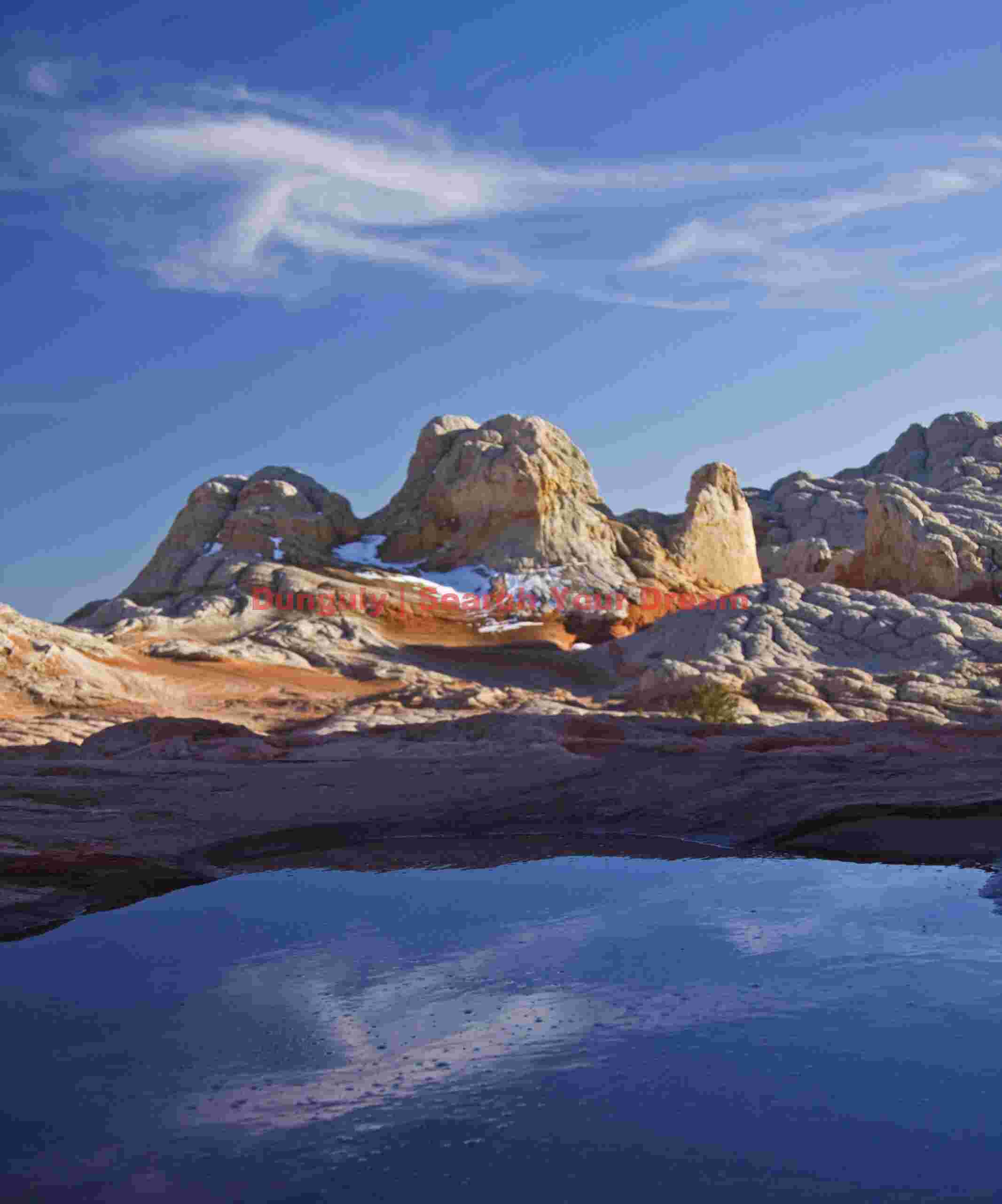 Cloud reflections - White Pocket - Arizona