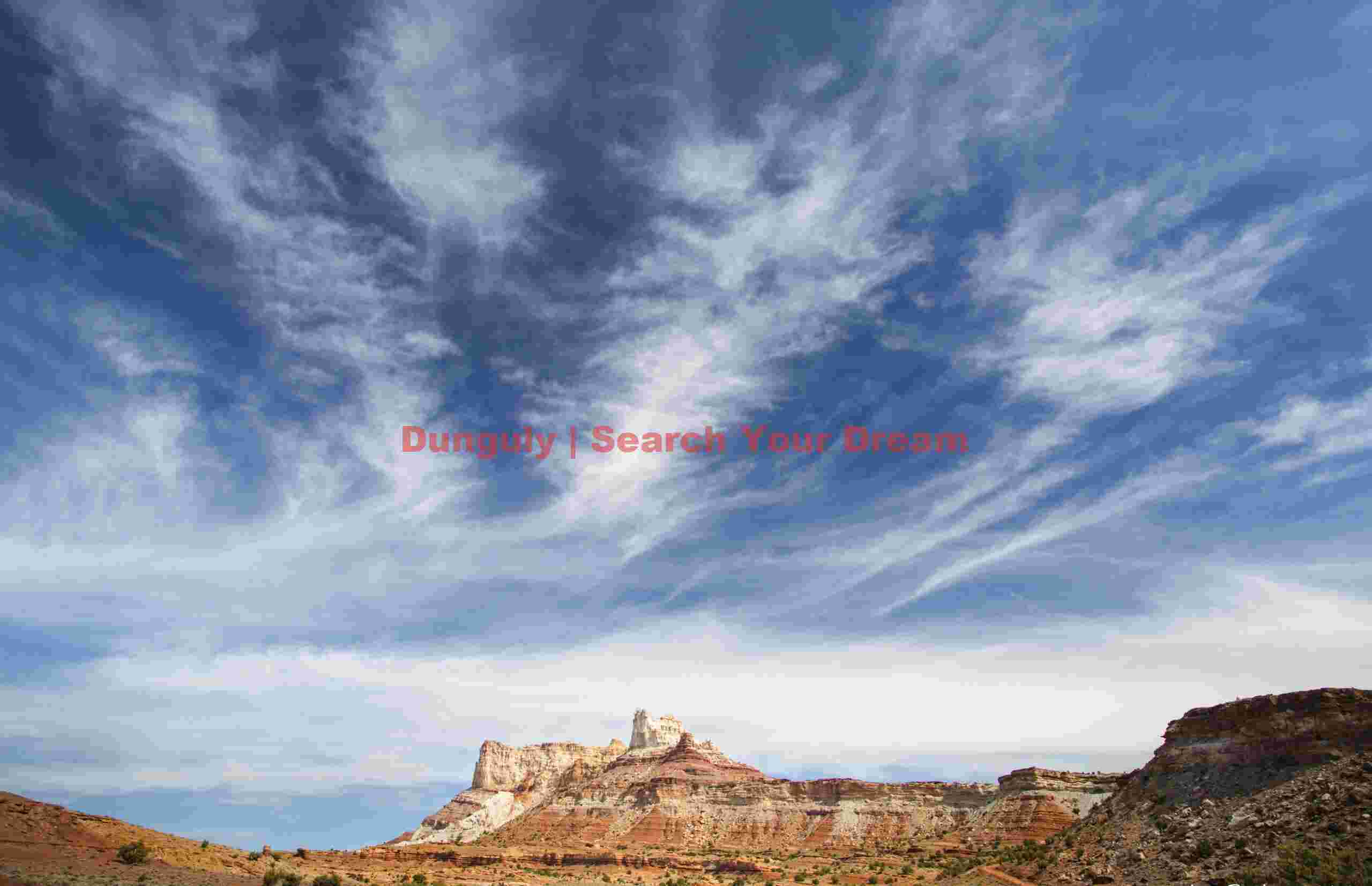 Cloudscape above Temple Mountain - San Rafael Swell