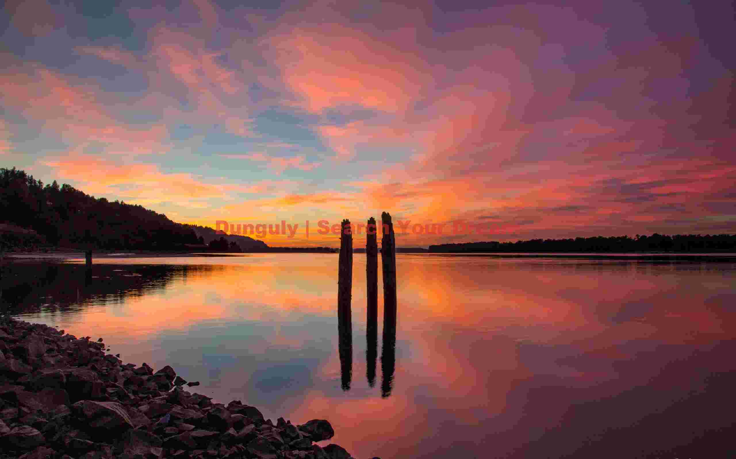 Columbia River Sunset Reflection