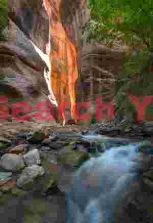 Entrance to the slot canyon, Kanarrra Creek