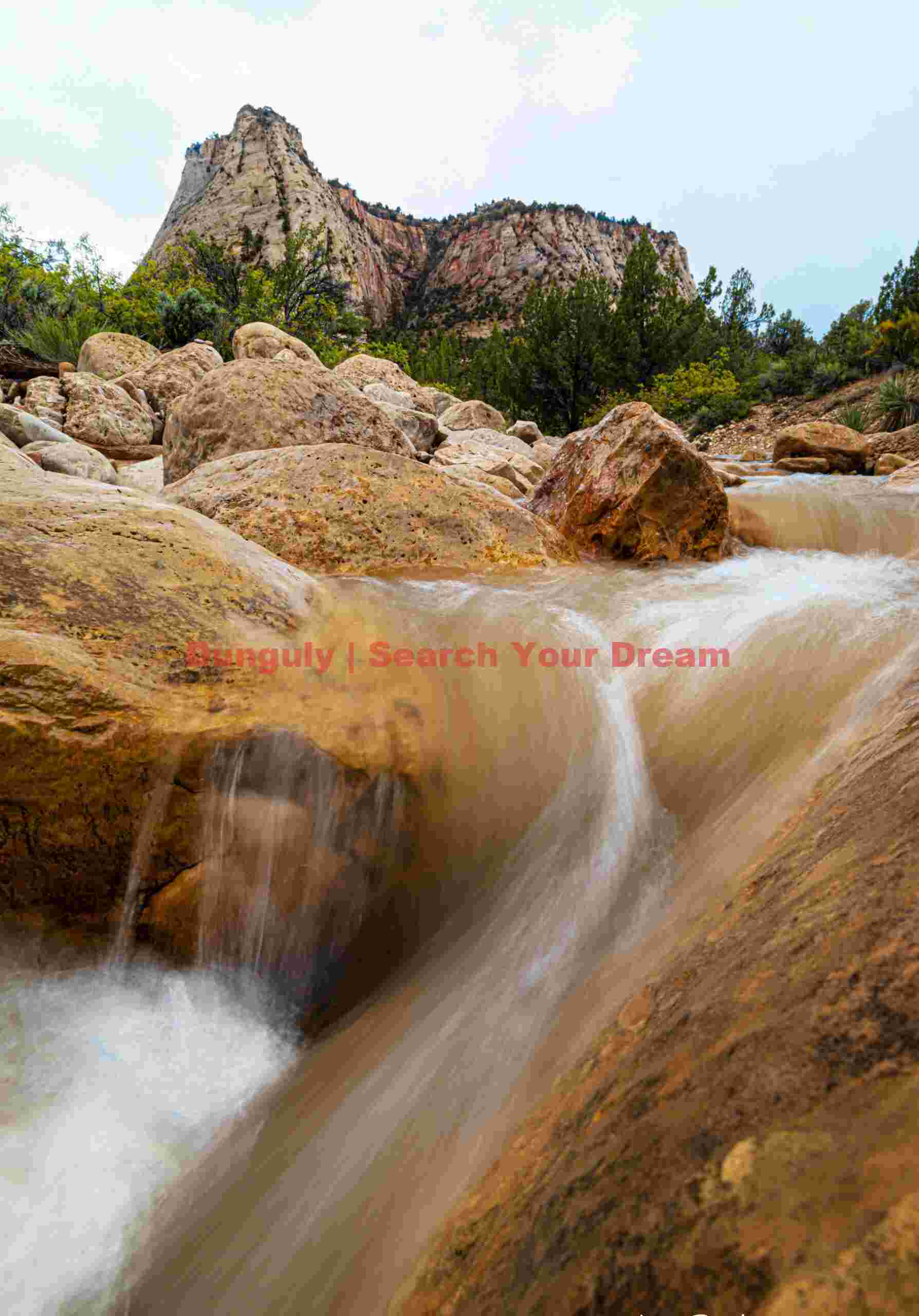 Ephemerall waterfall; Zion National Park