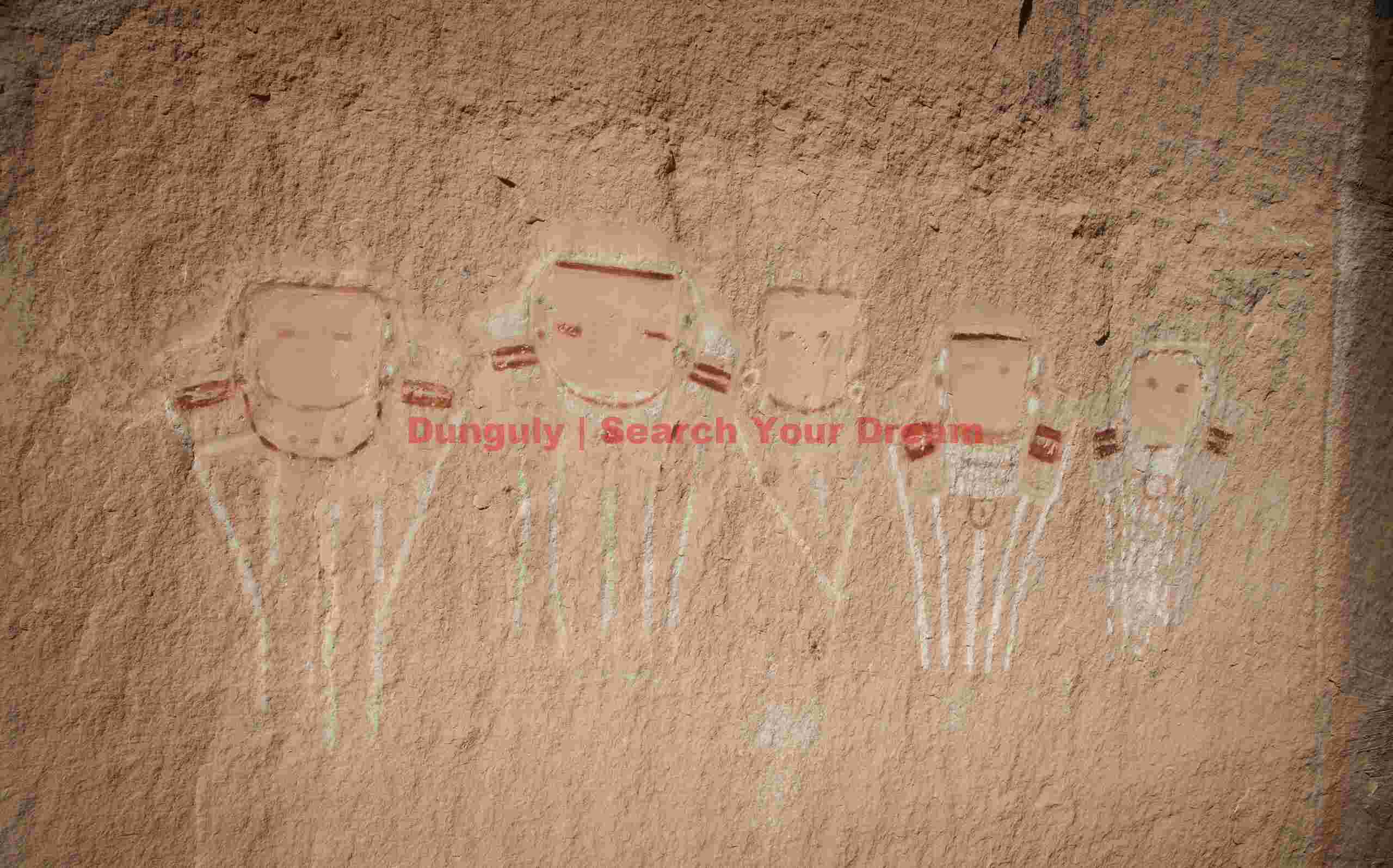 Five Faces Pictograph at Davis Canyon, Utah