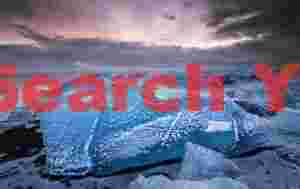 Glacial Ice Formation at Foreboding dawn, Jokulsa beach, South Iceland