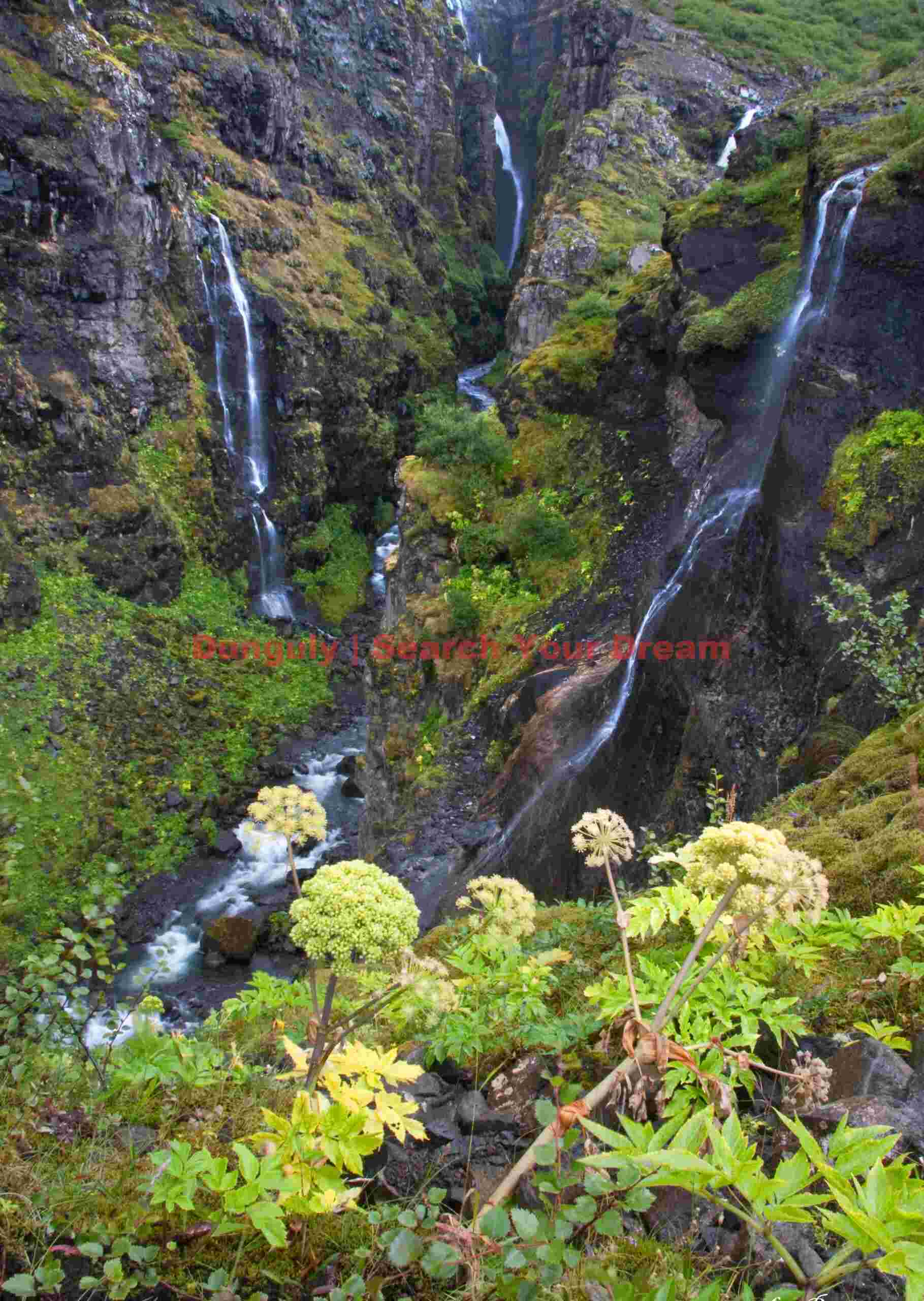 Glymur - tallest but not the most photogenic waterfall in Iceland