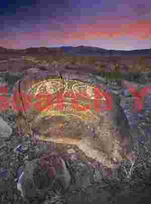 Goggle-Eyed Glyph Petroglyph at Three Rivers, New Mexico