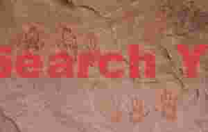 Handprint Pictographs at Cedar Mesa