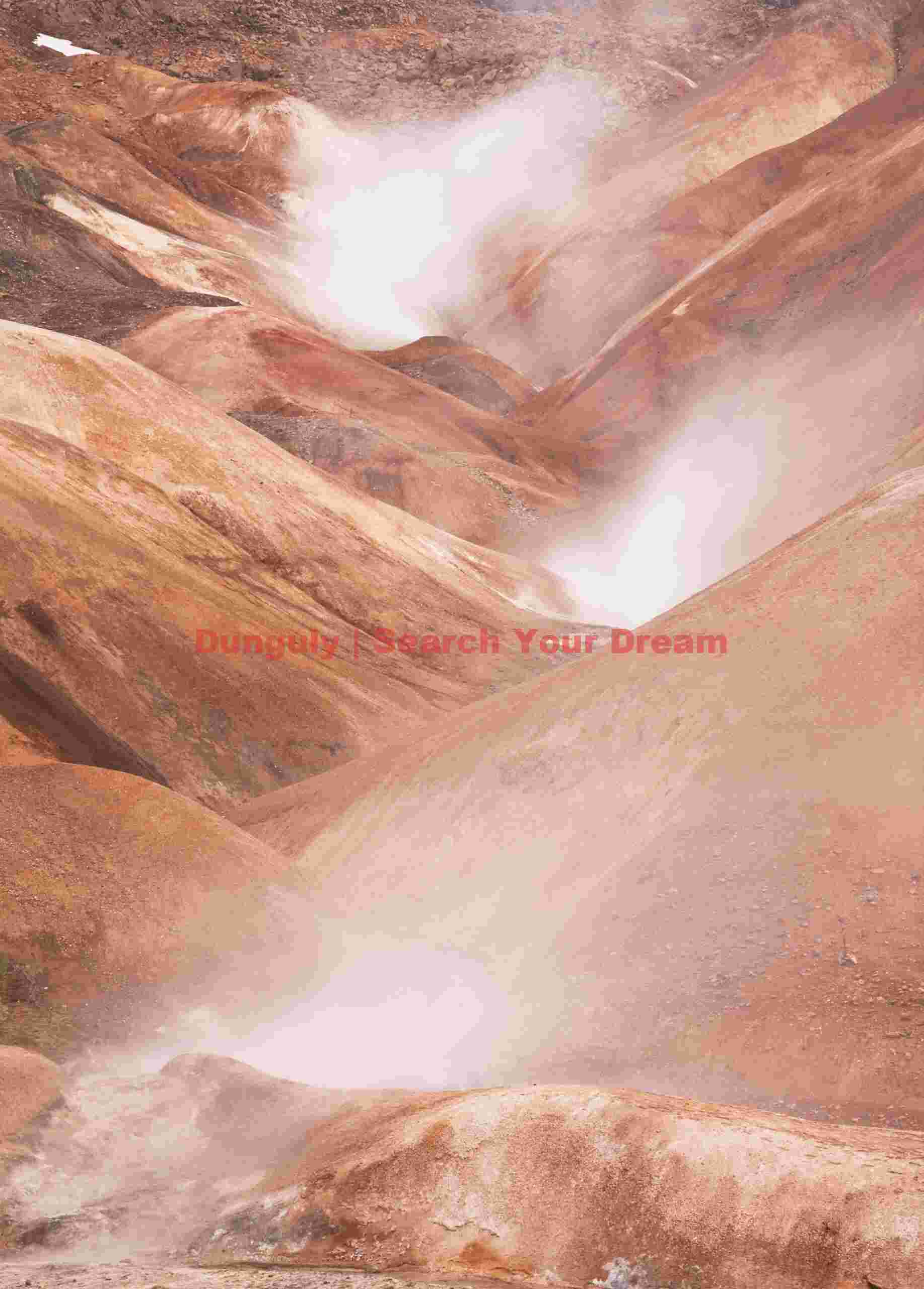 Glacial Ice Formation at Hot springs and ryholite hills,Kerlingarfjoll