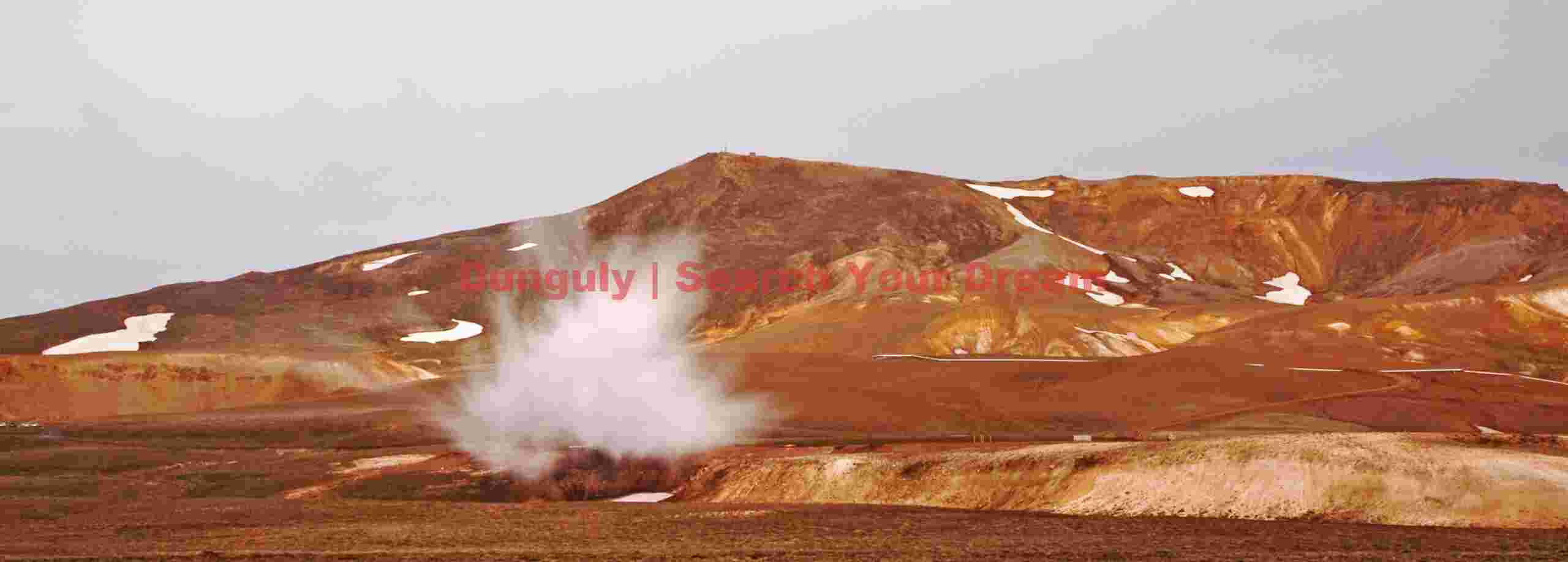 Glacial Ice Formation at Hverir geothermal area