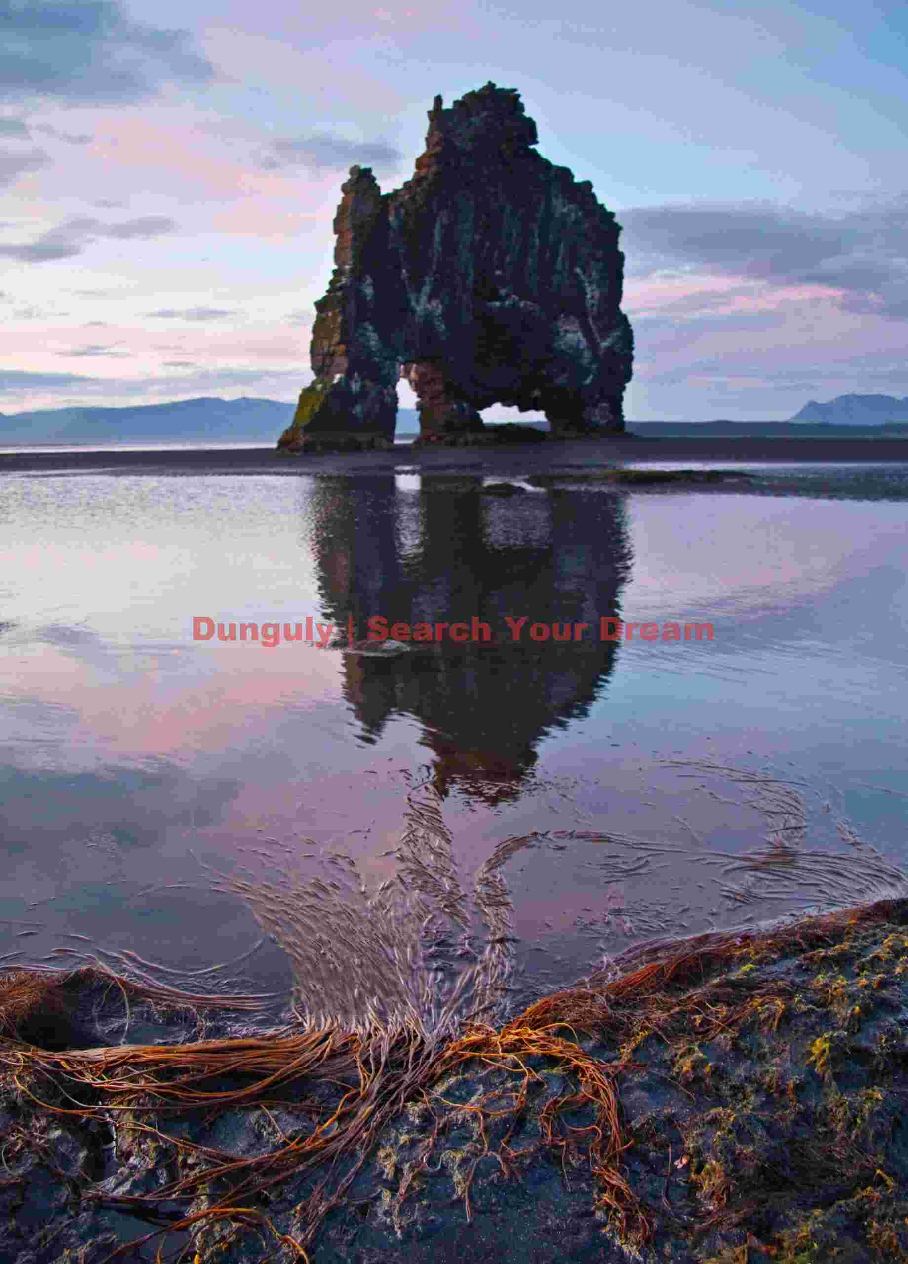 Hvitserkur rock - incoming tide