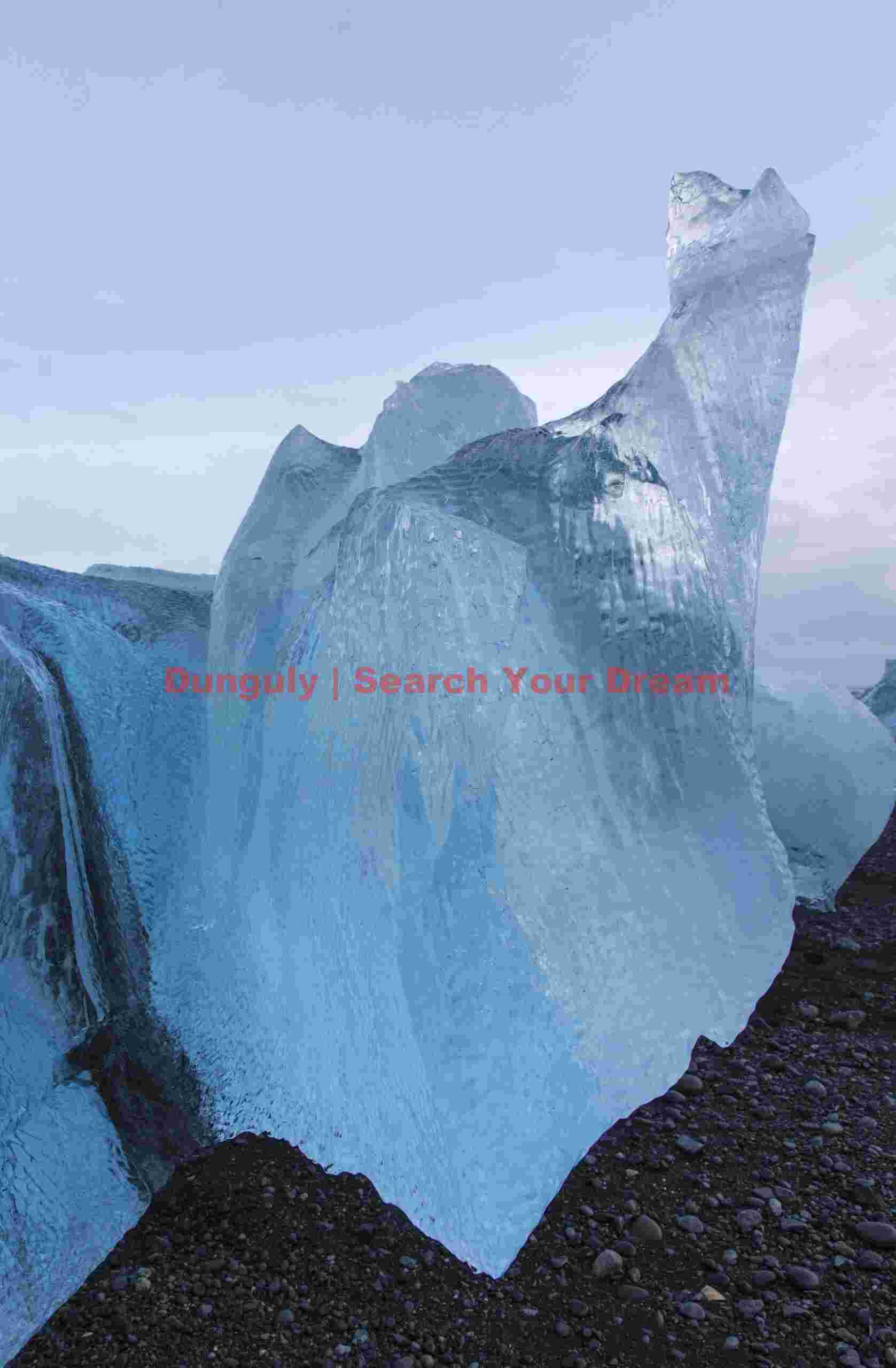 Glacial Ice Formation at Jökelberg with proboscis