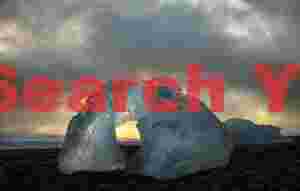 Glacial Ice Formation at Jökulberg arch, Jökulsárlón beach, South Iceland