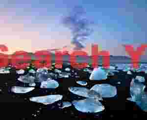 Coastal Iceland: Jokulsarlon beach - exclamation point