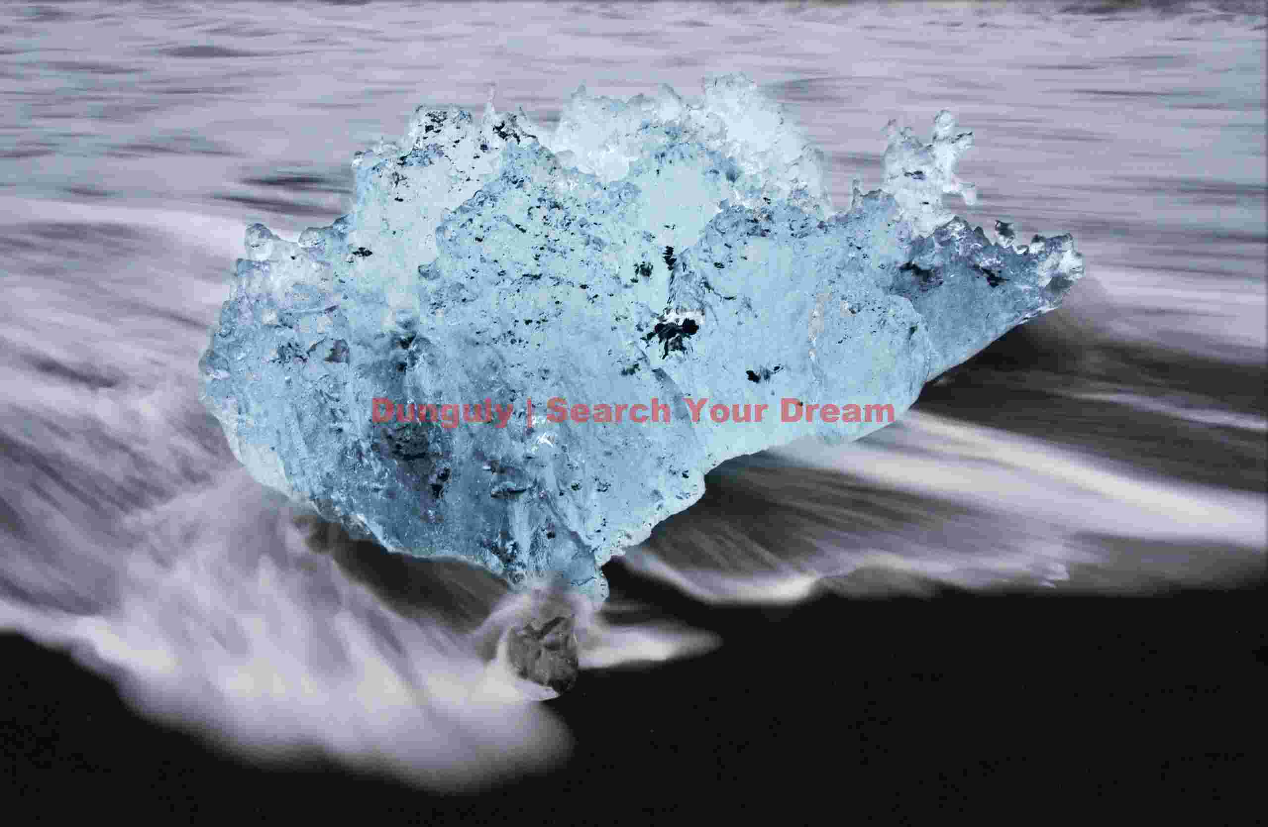 Glacial Ice Formation at Jokulsarlon beach - surf and ice