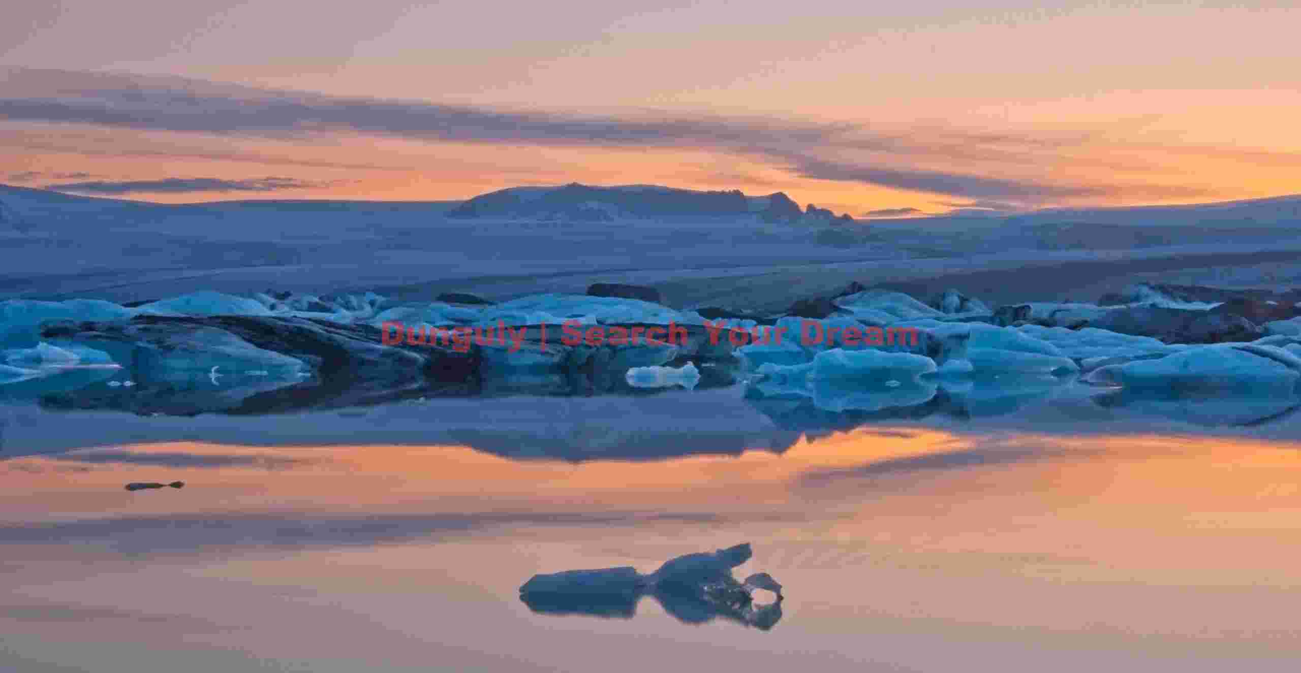 Golden Hour Magic: Jokulsarlon - pastel sunset