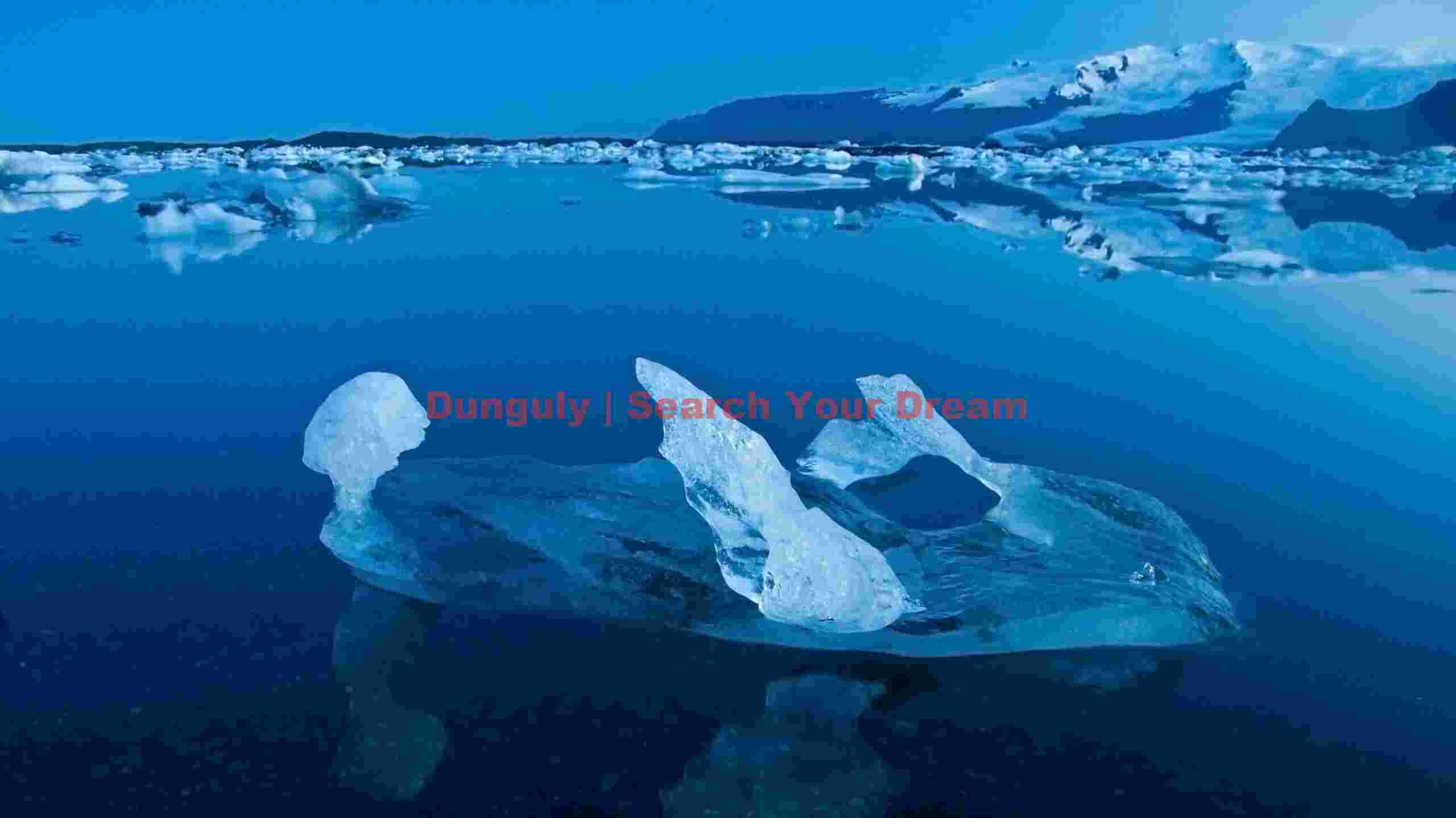 Glacial Ice Formation at Jokulsarlon - tryptich berg
