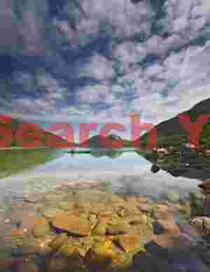 Jordan Pond Reflection - Mountain View from Acadia National Park