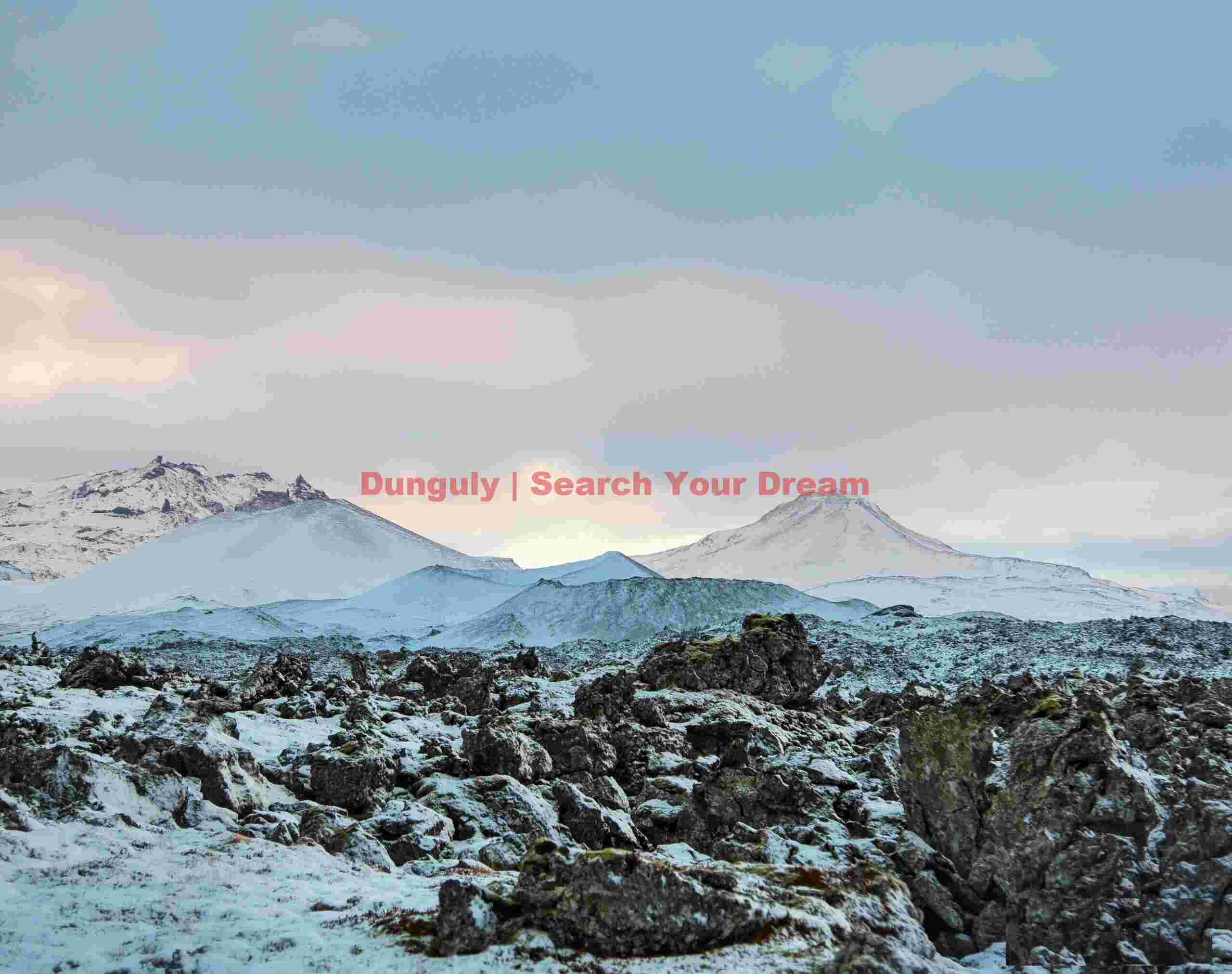Glacial Ice Formation at Lava field above Djupalonsandur