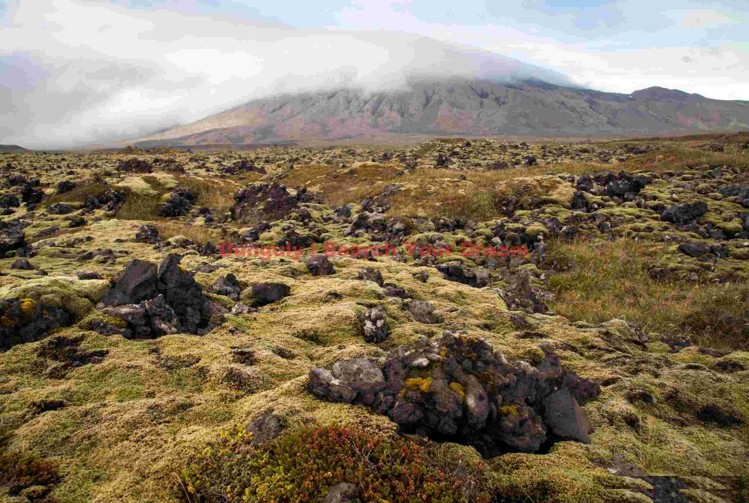 Glacial Ice Formation at Lava field below Snæfellsjökull