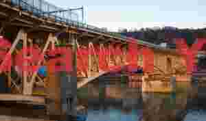 Liberty Bridge with Sunrise Light in Pittsburgh