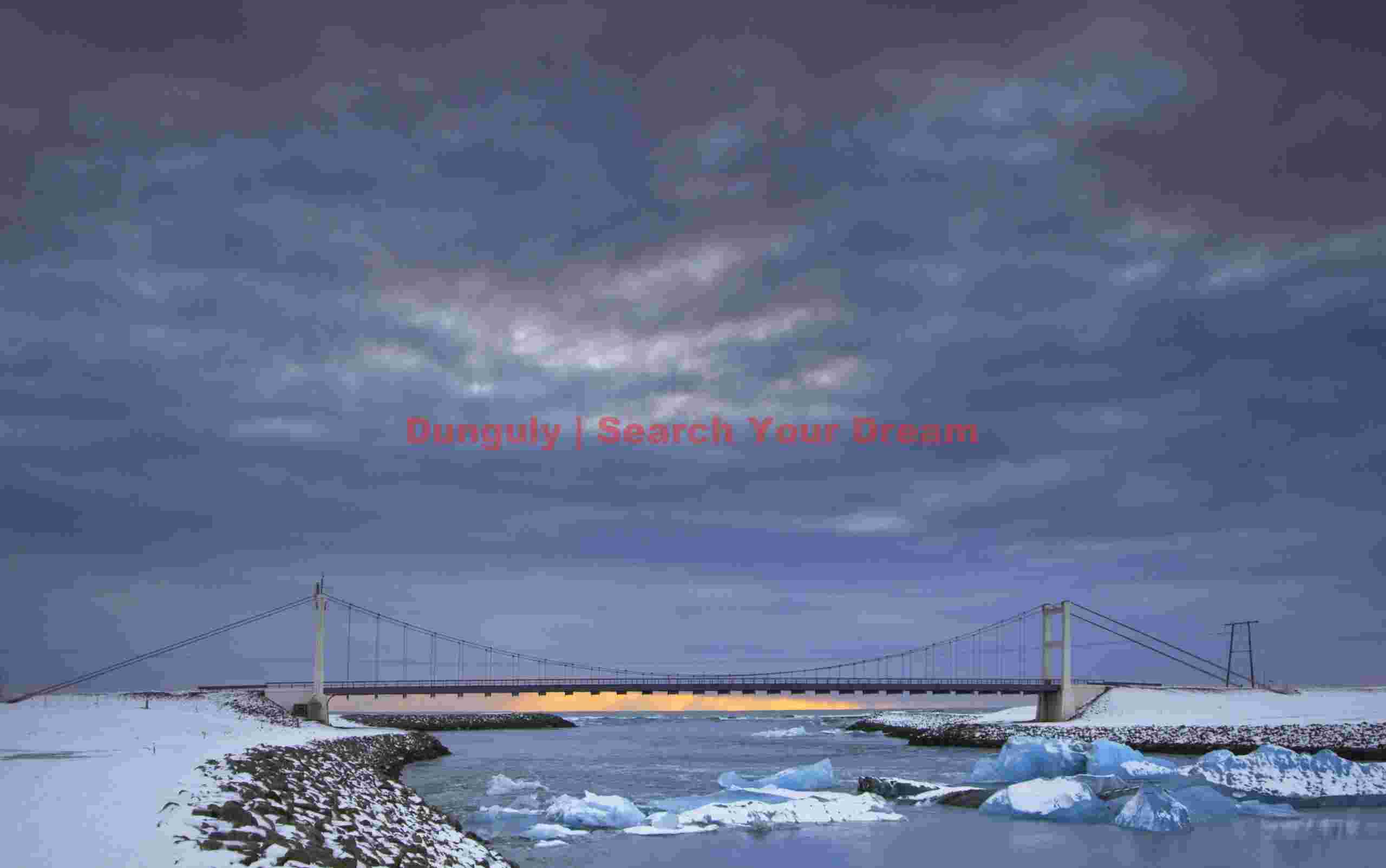 Glacial Ice Formation at Light below the bridge