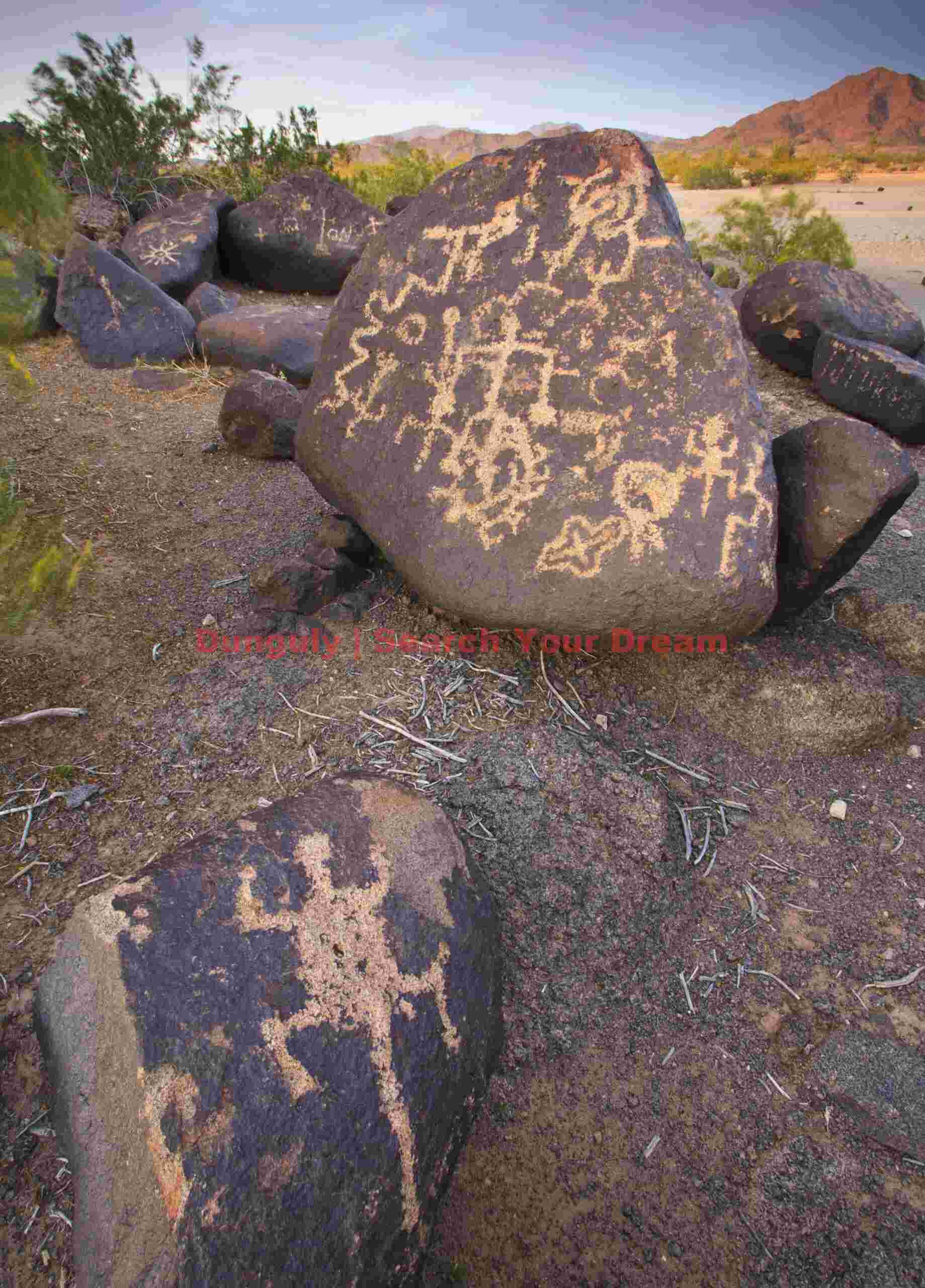 Lizard Petroglyph at Painted Rocks