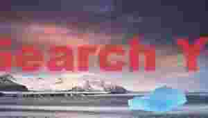 Glacial Ice Formation at Lone cyan berg