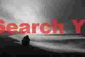 Long-exposure view of beach looking east from Dyrholaey; South Iceland