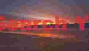 Low tide beach reflection, Western Fjords
