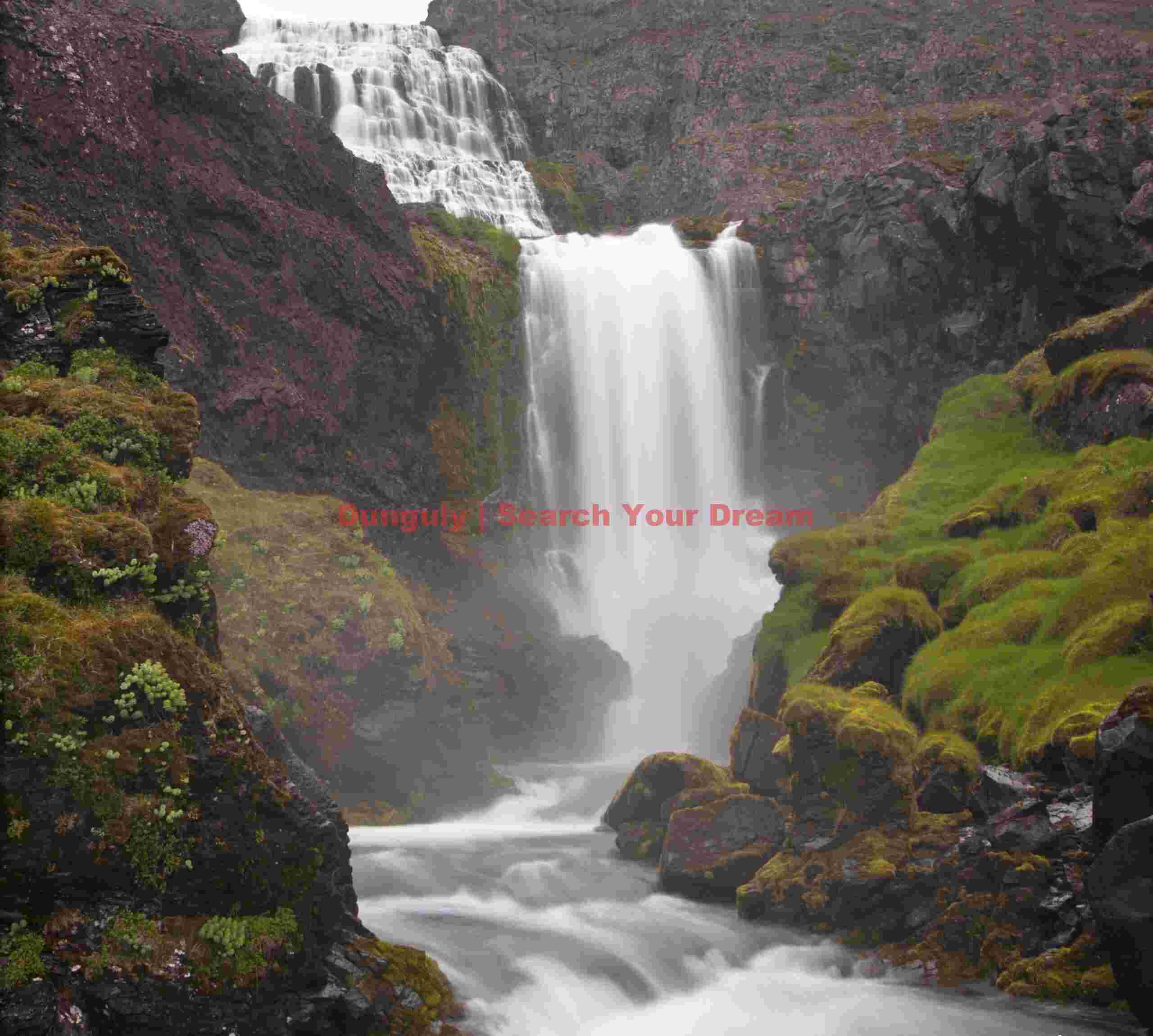 Lower gorge, Dynjandifoss; Western Fjords