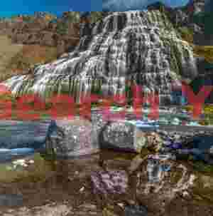 Main fall; Dynjandi, Westfjords