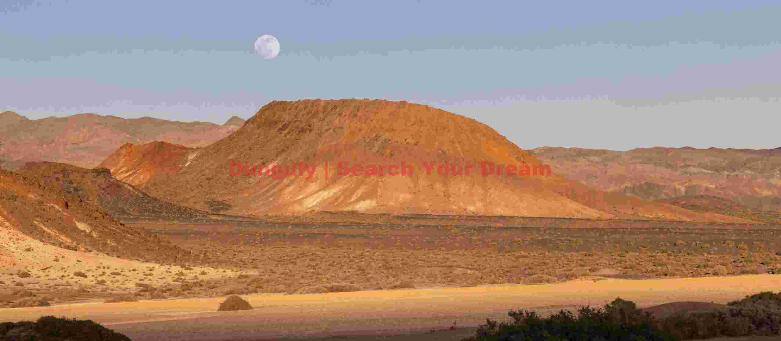 Moonrise Over Colored Hillside at Sunset - Emigrant Peak Original