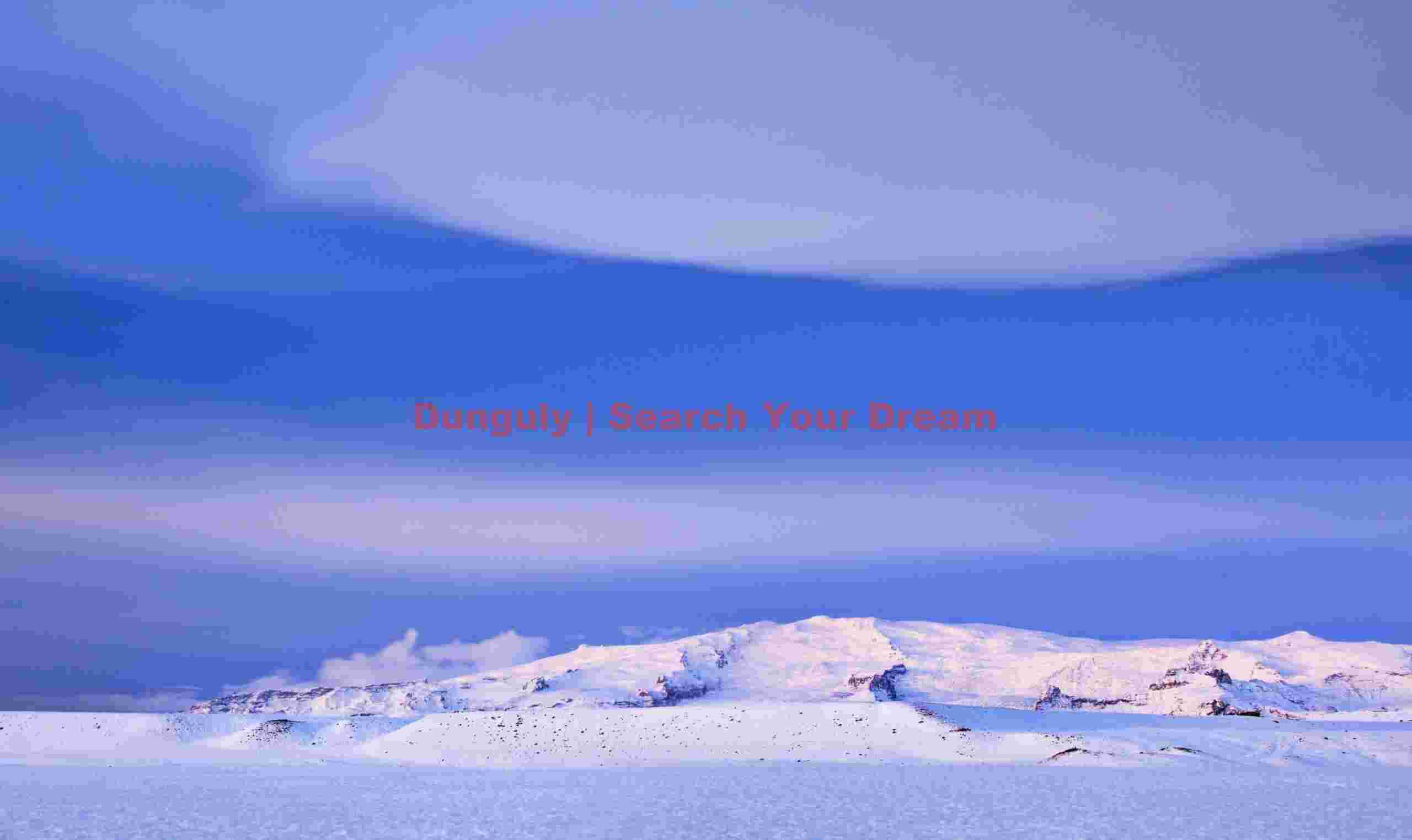 Glacial Ice Formation at Mountain and cloud mirror