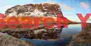 Glacial Ice Formation at Mountain reflection from the ring road