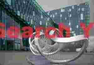 New spiral sculpture by the Harpa concert hall