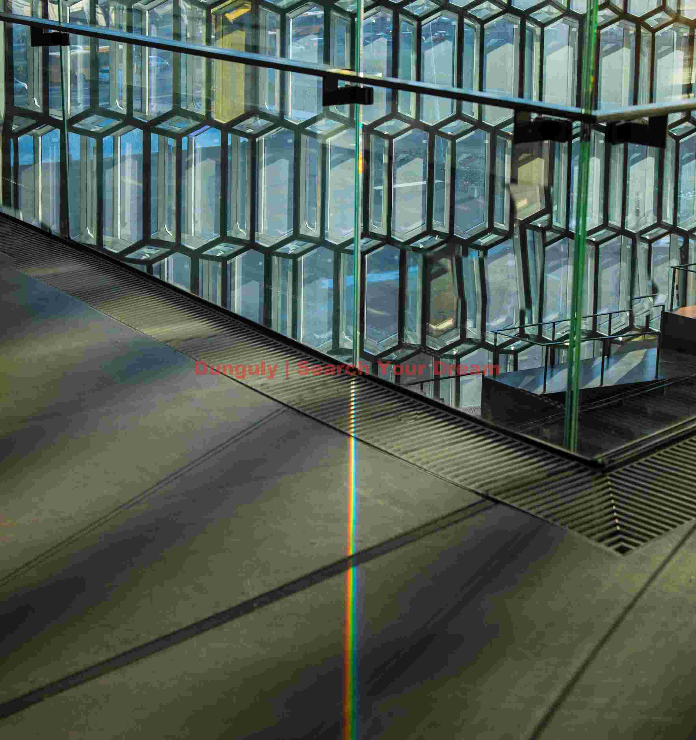 Newton's prism; Harpa, Reykjavik