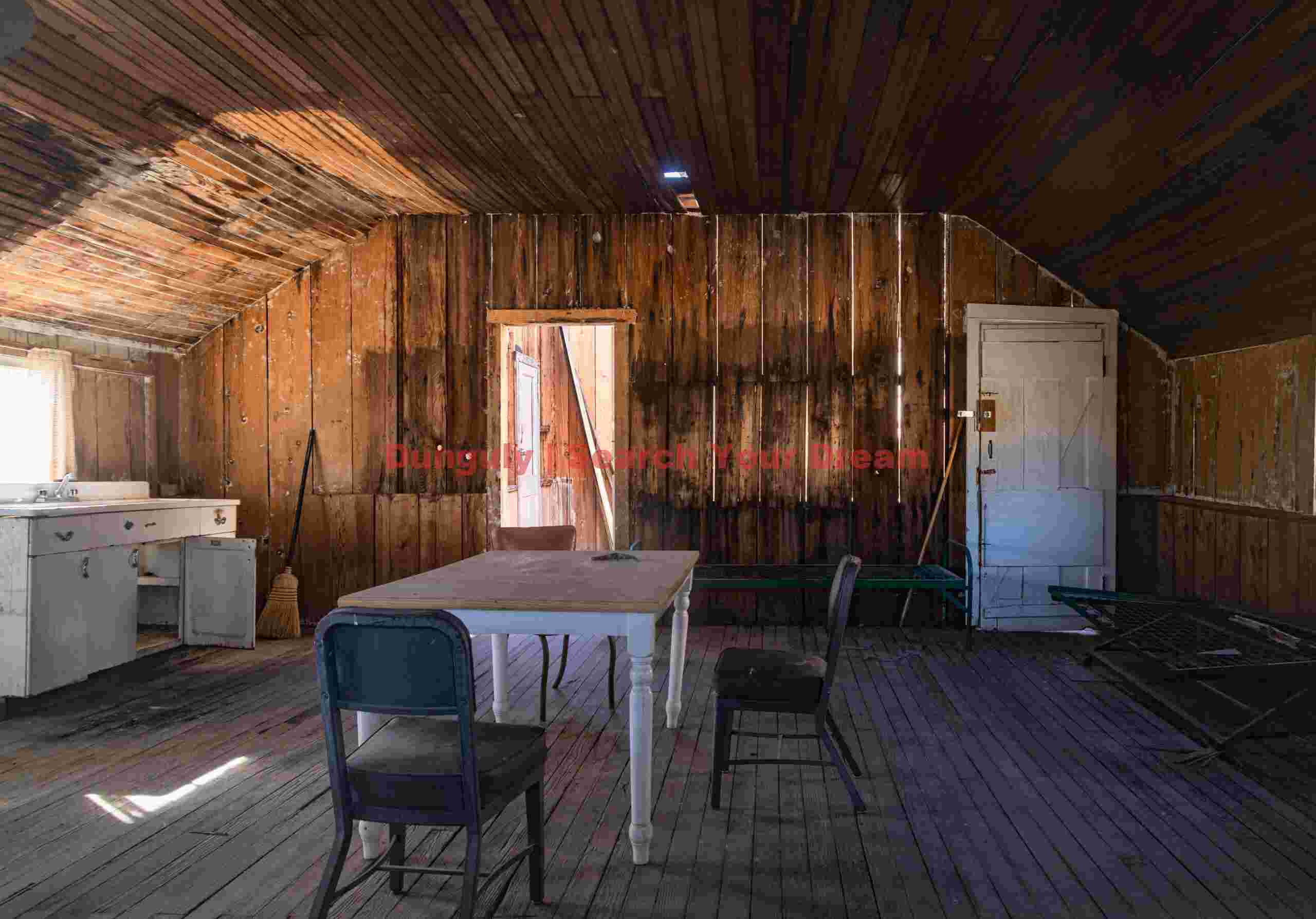 Historic Mine Cabin Interior at North Star Mine - KOFA Wildlife Reserve