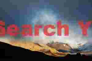 Glacial Ice Formation at OK glacier through gap in the clouds, Interior Route