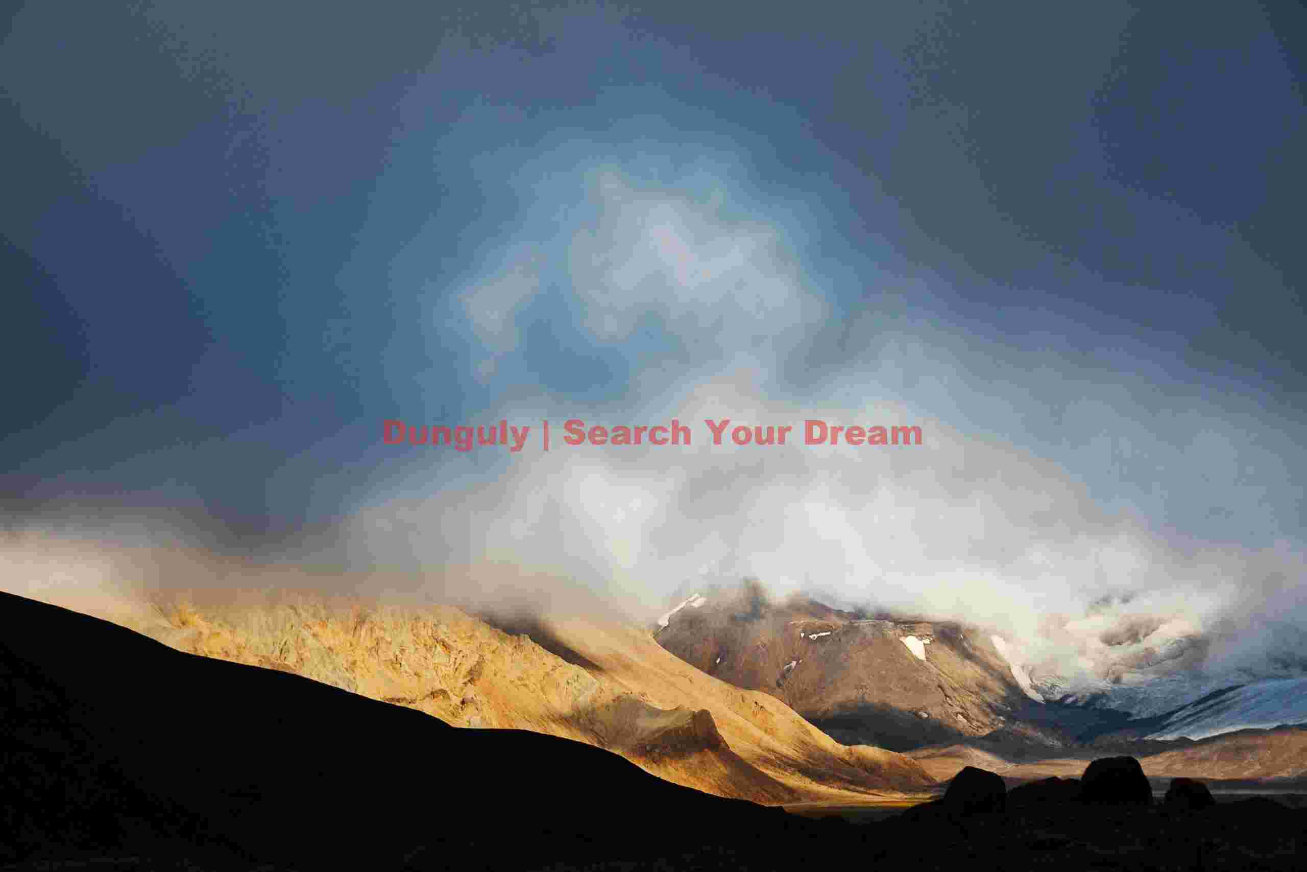 Glacial Ice Formation at OK glacier through gap in the clouds, Interior Route