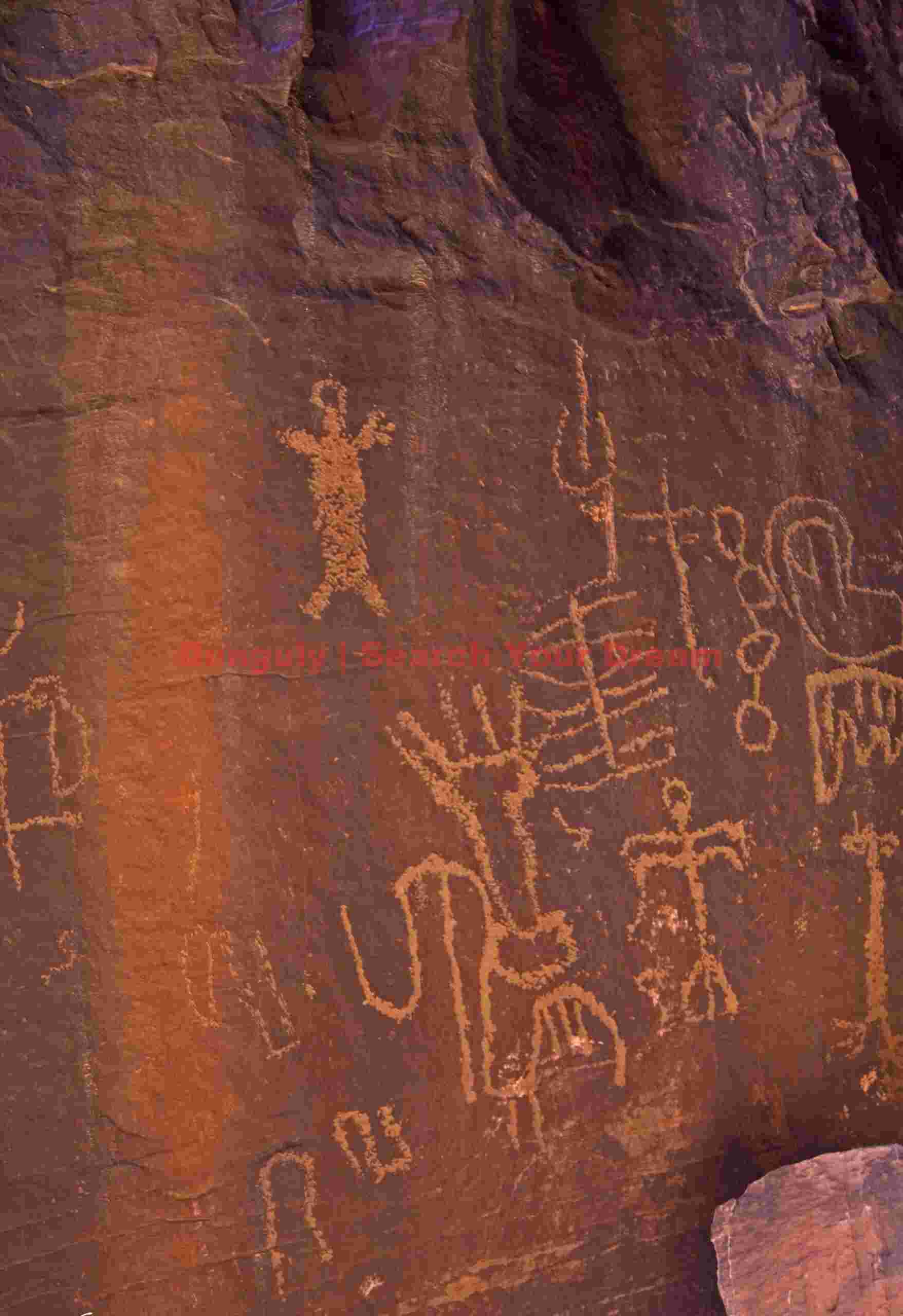 Petroglyphs #1 at Seven Keys Canyon, Nevada