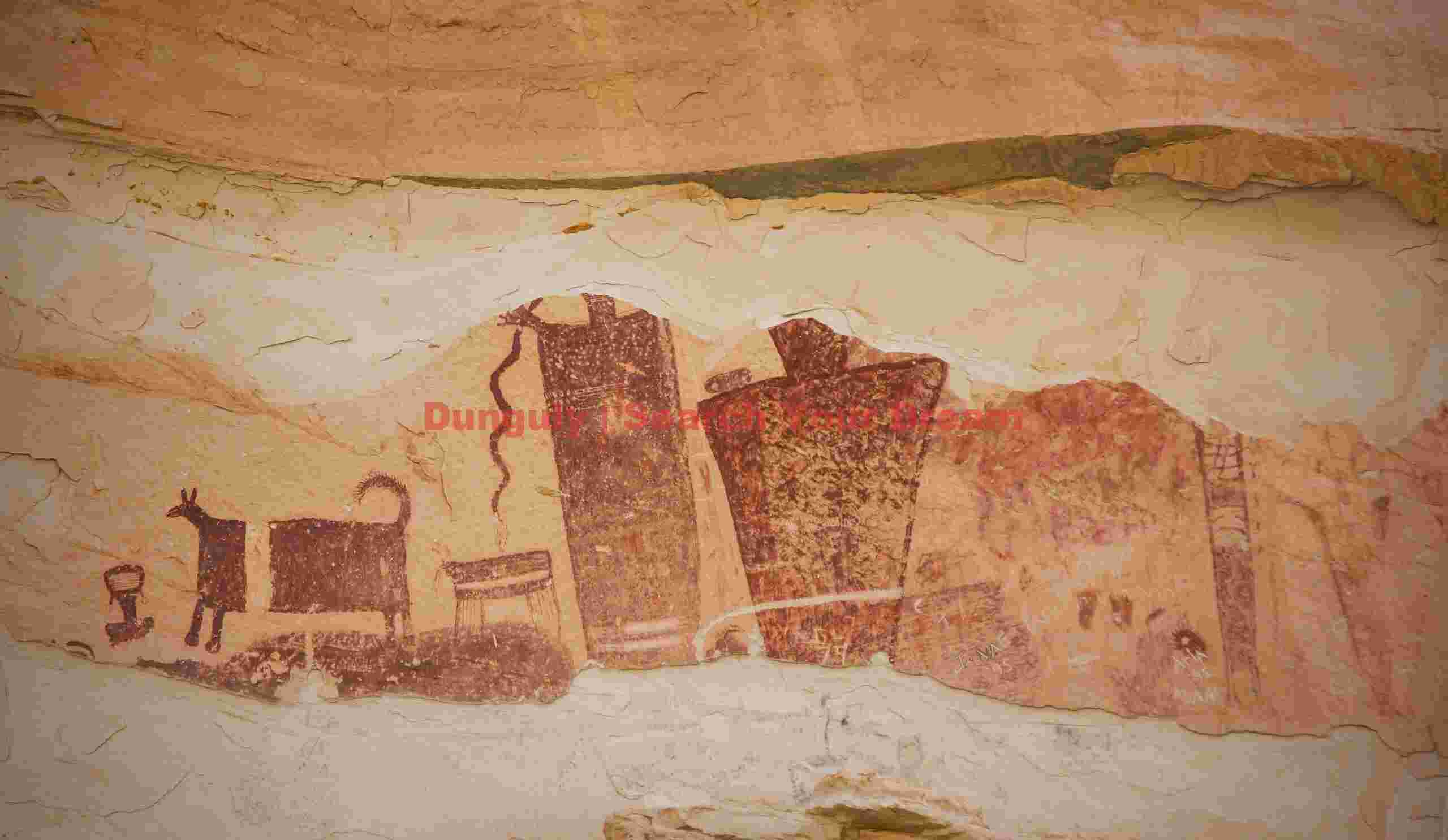 Pictographs in Temple Wash