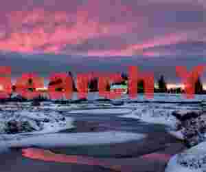 Pingvellir church with scarlet cloud reflection