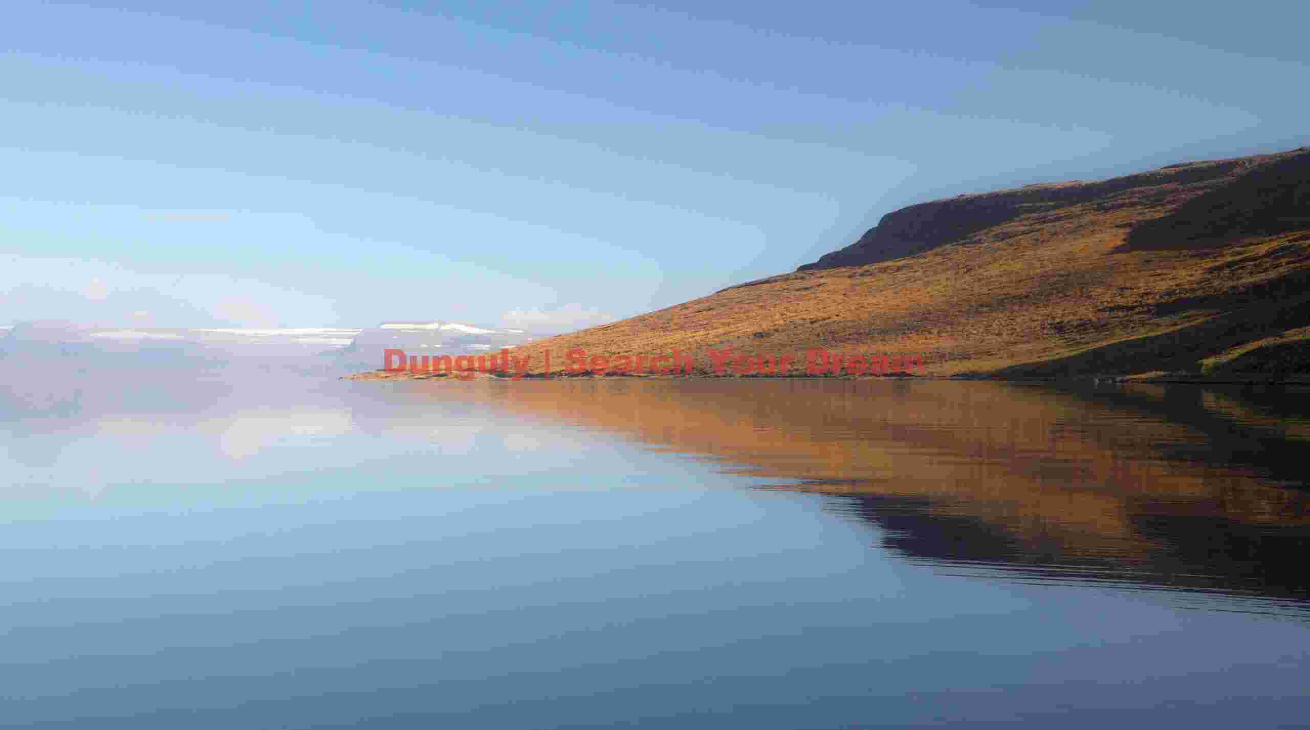 Glacial Ice Formation at Quiet fjord reflection