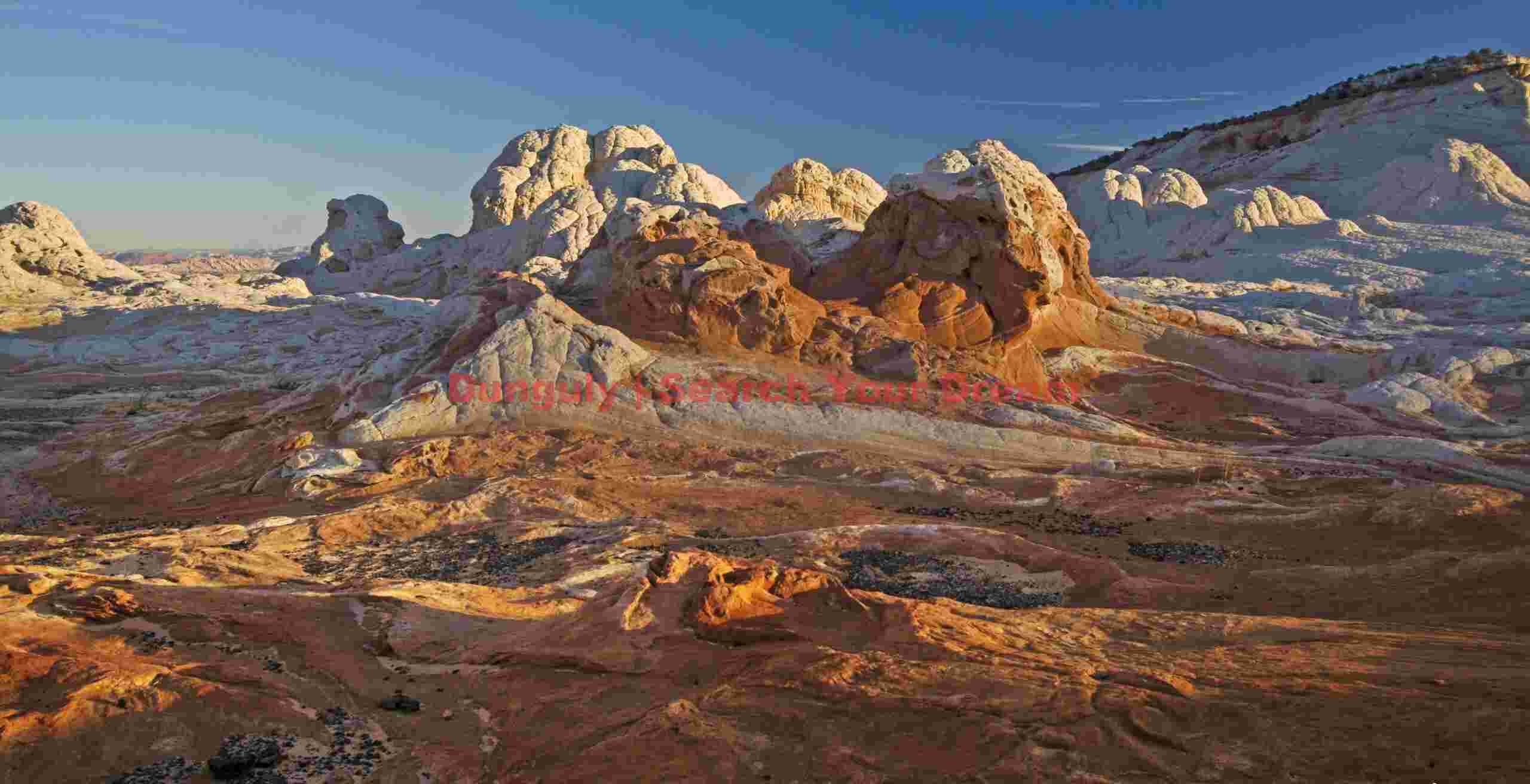 Red sandstone glazing - White Pocket