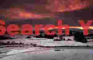 Glacial Ice Formation at Red sky in the morning over Pingvellir