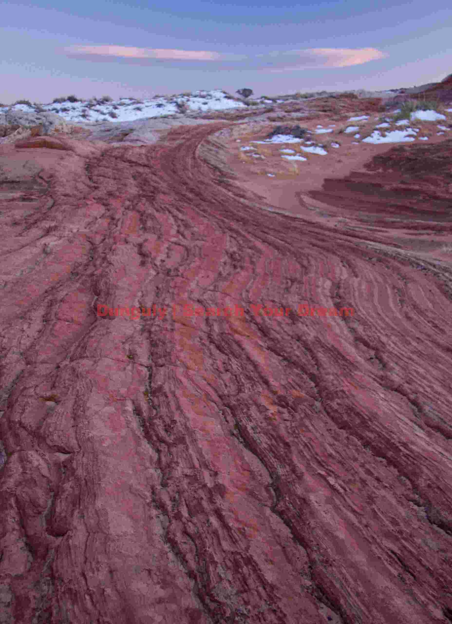Red swirl and evening cloud - White Pocket - Arizona