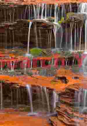 Flowing Stone - Sculpted Sandstone Cascade