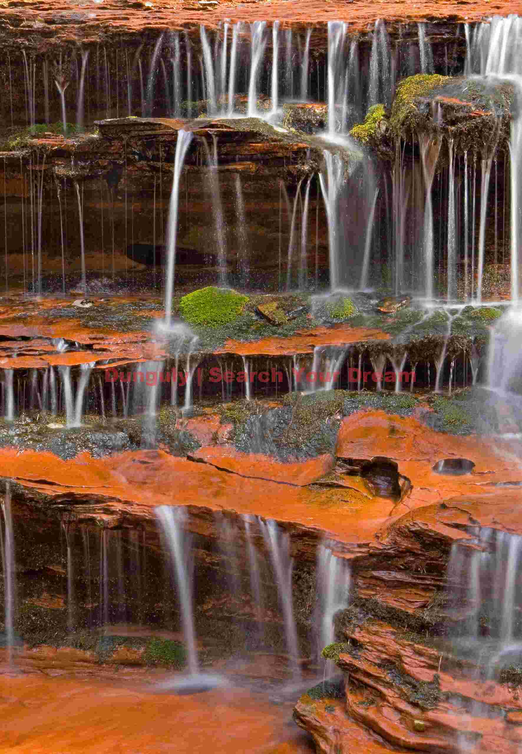 Flowing Stone - Sculpted Sandstone Cascade