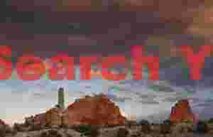 Sandstone Spire with Evening Clouds - Kodachrome Basin